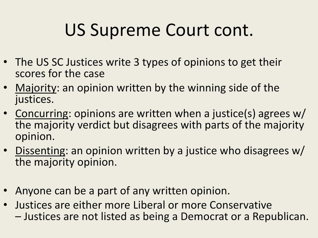 Types of supreme court opinions top